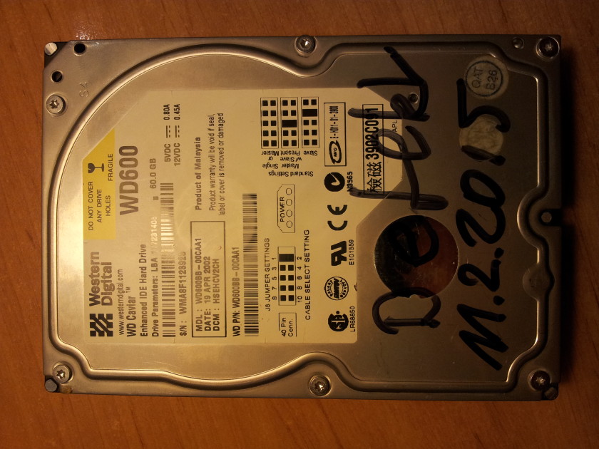 2015-02-11 Defekt WD600 Western Digital
