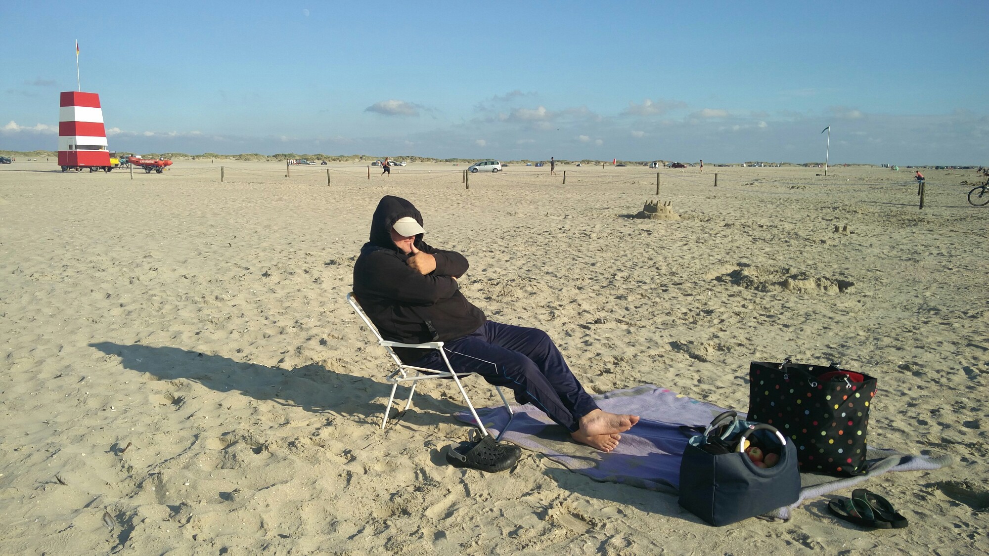Hier ist viel Sand am Strand ...